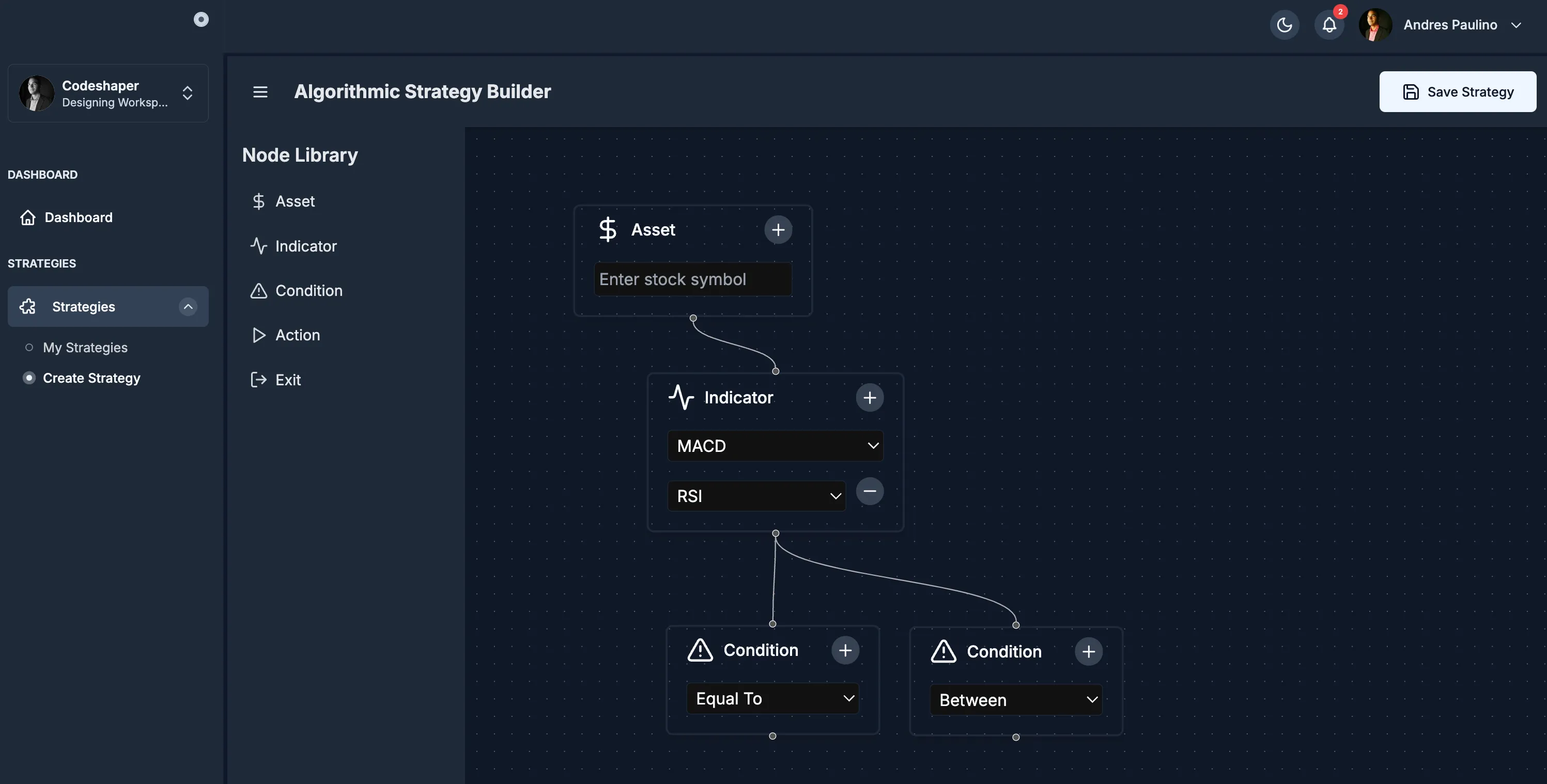 Algorithmic Trading Platform: Multi-Asset Strategy Builder